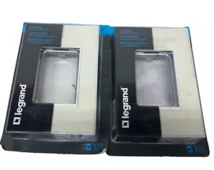 2PK Legrand 1 Gang Decorator/Rocker Wall Plate Custom with white trim - Picture 1 of 2