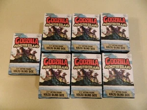 Lot of 7 Super 7 Godzilla Monster Island 3.75” Action Figure Kaiju Blind Box - Picture 1 of 2
