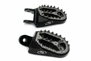 AS3 FOOT PEGS for HONDA CR 80 85 1996-2007 XR 400 1996-2004 XR 650 2000-2007 - Picture 1 of 6