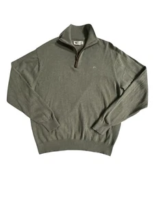 Maglione pullover Onward Reserve grigio 1/4 quarto zip M cotone medio - Foto 1 di 7