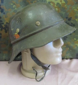 WW2 ORIGINAL HECHO EN ALEMÁN M38 LUFSCHUTZ CASCO GLADIADOR REINO BULGARIA EDICIÓN - Imagen 1 de 8