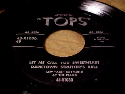 LEW "ACE" RAYMOND 45 RPM TOPS 45-R1030-49 [5 SONGS ON THIS DISC] - Image 1 of 2