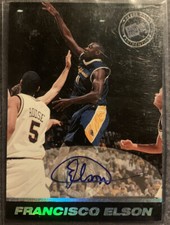 Francisco Elson California Basketball Press Pass autograph rookie card auto /100
