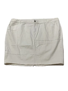 Lane Bryant Womens Jean Skirt Plus Size 28 White NWOT - Picture 1 of 5