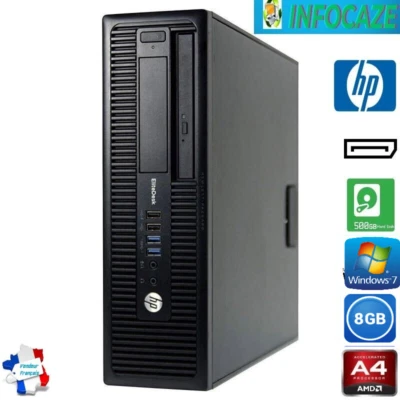 HP ELITEDESK 705 G1 SFF /AMD A4 PRO-7300B /8GB DDR3/500GB/USB 3.0 WINDOWS 7 PRO - Image 1 of 4