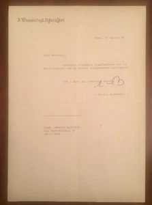Lettera firmata da Giulio Andreotti - Bild 1 von 1