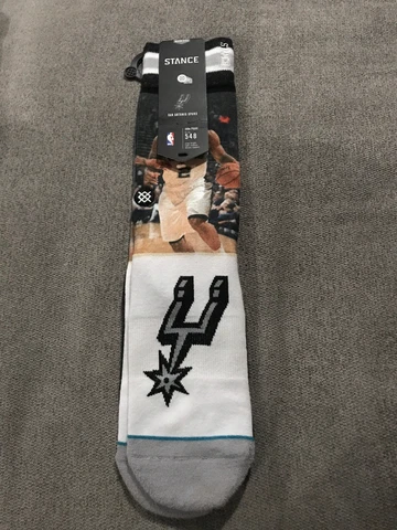 2015 STANCE NBA SAN ANTONIO SPURS KAWHI LEONARD SOCKS NEW WITH TAG M (6-8.5) Cover