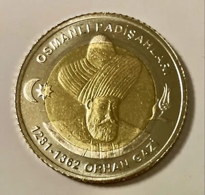 Türkei Turkiye 2024 NEU 1 Lira Orhan Ghazi Osmanische Sultane Serie UNC - Bild 1 von 2