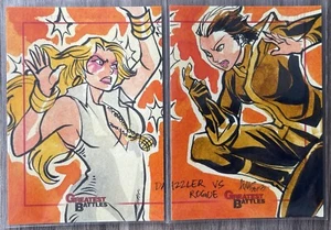 2012 RITTENHOUSE MARVEL ( IRMA “AIMO” AHMED ) 1/1 SKETCH CARD - DAZZLER VS ROGUE - Zdjęcie 1 z 2
