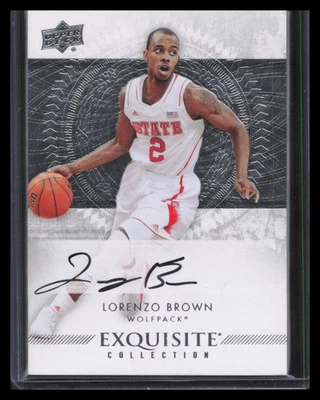 2013-14 Upper Deck Exquisite #57 Lorenzo Brown #/60 - Image 1 of 2