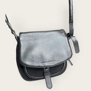 Armani Exchange Black Crossbody Saddle Purse - Picture 1 of 7