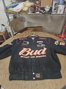 Chaqueta de carreras Lg Budweiser 2006 logotipo de corona Dale Earnhardt Jr Chase Authentics - Imagen 1 de 18