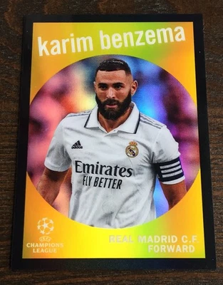2022–23 Topps Chrome Карим Бензема 1959 Франция Реал Мадрид черный 3/10 - Изображение 1 из 2