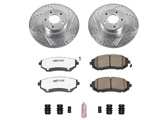 Kit de pastillas de freno delanteras y rotor para Subaru Impreza WRX 2004 CT348NJ 2003-2005 Foto 1 de 1