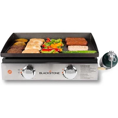 Blackstone 22" Griddle with Dual Burners Rear Grease Management Silver Open Box - Image 1 of 4