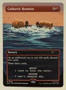 Cathartic Reunion Borderless - JAWS Secret Lair MTG - Picture 1 of 2