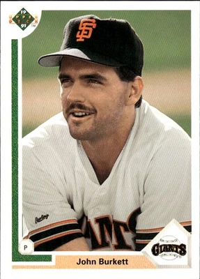 1991 Upper Deck #577 John Burkett [GOATCARDS] - Image 1 of 2