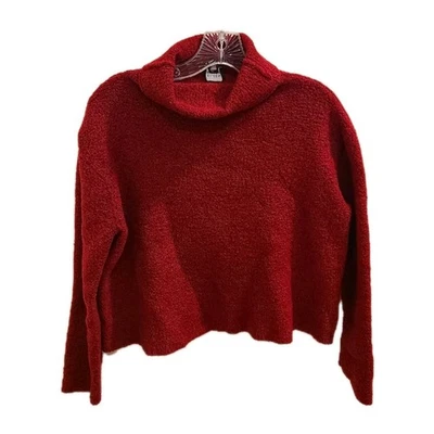 Suéter Rojo EILEEN FISHER Mujer Talla XL Lana Merino Cachemira Hilo Italiano *LEER* Foto 1 de 4