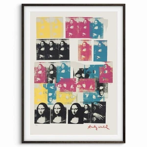 Andy Warhol Signed - Colored Mona Lisa - Rare Print - Certificate. - Picture 1 of 5