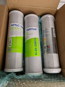 Filtros de repuesto APEX WATER SYSTEMS, 2x Essence FI-ES-CAB10 1X 23-CAB10 - 10" - Imagen 1 de 11
