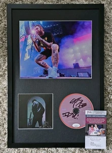CD JSA enmarcado 12x18 firmado por post malone hollywood is bleading - Imagen 1 de 2