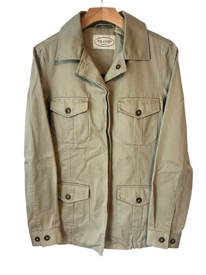 F.M. Chaqueta Allen Mujer Pequeña Safari Caza Blazer Informal Viaje Parche Bolsillo Foto 1 de 4