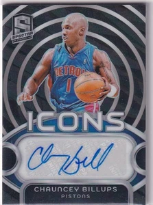 2023-24 Panini Spectra NBA NBA No. IA-CBU Chauncey Billups Icons Auto 62/99 - Bild 1 von 2