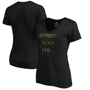Women's Black LAFC Hometown Collection Street by Street V-Neck T-Shirt - Picture 1 of 3