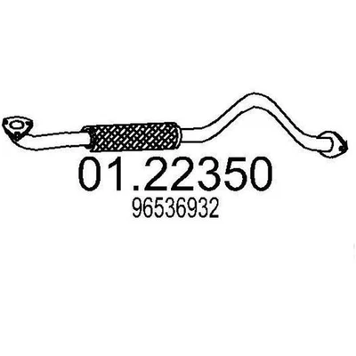 MTS Abgasrohr Auspuffrohr für CHEVROLET KALOS für DAEWOO KALOS (KLAS) Vorne - Bild 1 von 4