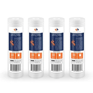 Whole House 1 Micron 10 x 2.5 PP Grooved Sediment Water Filter Cartridge Repl... - Picture 1 of 8