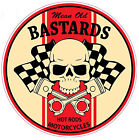 Skull Aufkleber Bastards Sticker Moto Auto Motorrad Schädel Totenkopf Biker
