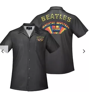 The Beatles X Section 119 Mesh Button Shirt Herren M Magical Mystery Tour grau - Bild 1 von 11