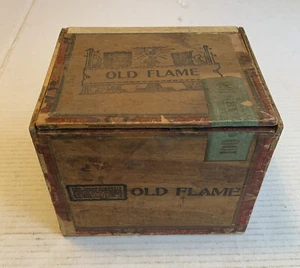 Herman’s Old Flame Cigar Box 1926 Tax Stamp Harrisburg Vintage Factory 1245 PA - Picture 1 of 6
