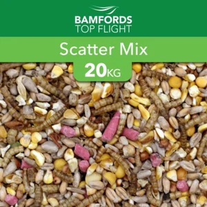 Value Large Wild Bird Scatter Mix 20kg With Calci-worms, grains, hearts - Picture 1 of 4