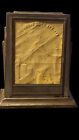 Vintage ART DECO Metal Savings Bank IT'S SMART TO BE THRIFTY & Picture Frame