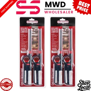 4 Pcs Refillable BBQ Lighter for Butane Kitchen Stove Fireplace Grill Candle - Picture 1 of 1