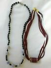 Necklaces 22" Glass Beaded Women's Necklace  18" Jewelry US Seller Lot of 2
