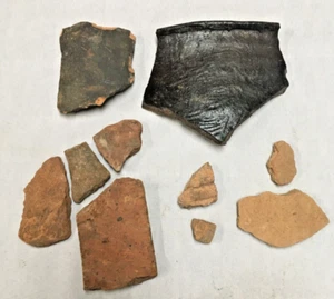 Pottery pieces shards 10 pieces - Picture 1 of 4