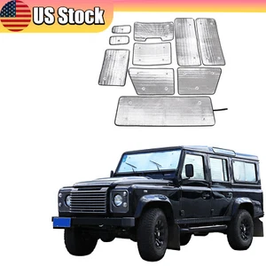 10PCS Window Sunshade UV Protection Sunshade For Land Rover Defender 2008-18 - Picture 1 of 18