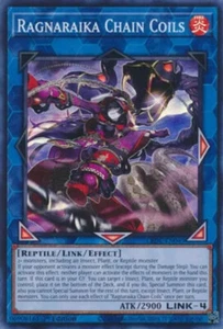 Yugioh! Ragnaraika Chain Coils - LEDE-EN049 - Super Rare - 1st Edition Near Mint - Picture 1 of 1
