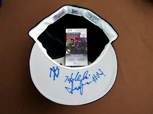 HIDEKI IRABU # 14 2X WSC NY YANKEES PITCHER SIGNED AUTO NEW ERA PRO CAP HAT JSA - Picture 1 of 4