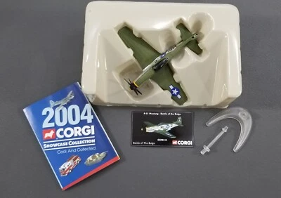 CORGI FIGHTING MACHINES CS90313 P-51 MUSTANG BATTLE OF THE BULGE GREEN - Image 1 of 4