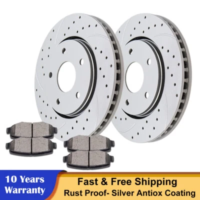 Front Brakes Rotors Discs Pads for Dodge Grand Caravan Chrysler Town & Country - Image 1 of 4