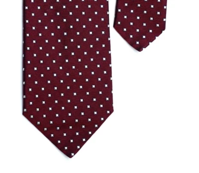 Corbata de cuello Noble BOGGI rojo oscuro micropatrón hecha en Italia Foto 1 de 4