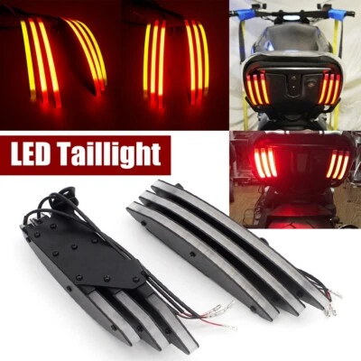 For Ducati Diavel 11-18 959 Panigale LED Taillights Turn Signal Lights Red&Amber - Image 1 of 4