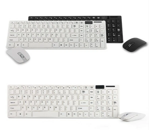 KIT TASTIERA E MOUSE WIRELESS PER PC 2.4GHz WIFI KEYBOARD USB SENZA FILI WIRELES
