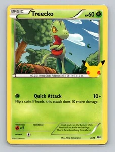 Treecko #003/025 Promo Pokemon TCG McDonald's 25th Anniversary Promos - Picture 1 of 2