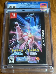 Pokemon Switch 2021 diamante brillante perla brillante paquete doble CGC 9,9 pliegue en Y A++ - Imagen 1 de 6