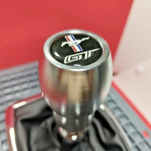CHROME WEIGHTED GT SPORT ALUMINUM SHIFT GEAR KNOB for FORD MUSTANG S550 V8 2.3T - Bild 1 von 6