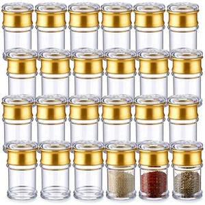 24 Pcs Plastic Salt and Pepper Shakers Bulk Spices Shakers with Perforated Li... - Picture 1 of 7